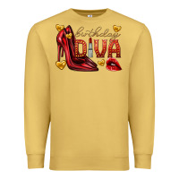 Antique Gold birthday diva Premium Sweatshirt - texasbilliewilder