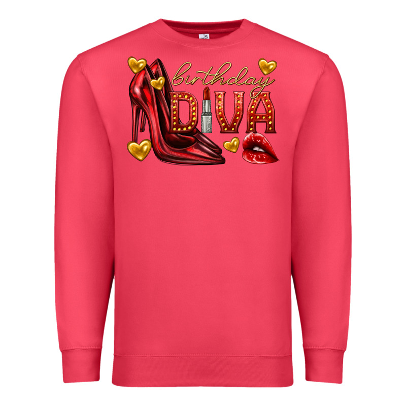 Birthday Diva Premium Sweatshirt by texasbilliewilder | Teevron