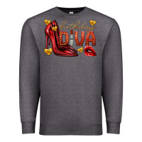 Charcoal Heather birthday diva Premium Sweatshirt - texasbilliewilder