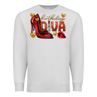 Dove Grey birthday diva Premium Sweatshirt - texasbilliewilder