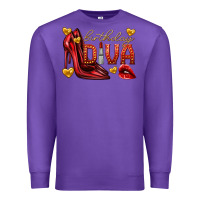 Purple birthday diva Premium Sweatshirt - texasbilliewilder