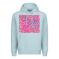 Blue Mist pink leopard glitter Premium Hoodie - JahusDesignShop