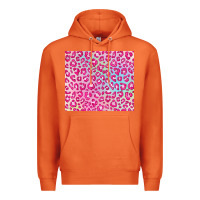 Carrot pink leopard glitter Premium Hoodie - JahusDesignShop