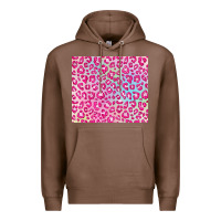 Chestnut pink leopard glitter Premium Hoodie - JahusDesignShop