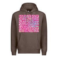 Coffee pink leopard glitter Premium Hoodie - JahusDesignShop