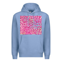 Colony Blue pink leopard glitter Premium Hoodie - JahusDesignShop