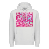 Dove Grey pink leopard glitter Premium Hoodie - JahusDesignShop