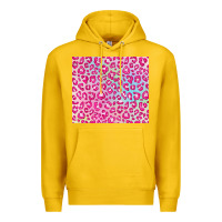 Lemon pink leopard glitter Premium Hoodie - JahusDesignShop