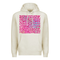 Oatmeal Heather pink leopard glitter Premium Hoodie - JahusDesignShop