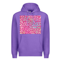Purple pink leopard glitter Premium Hoodie - JahusDesignShop