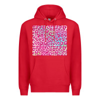 Red pink leopard glitter Premium Hoodie - JahusDesignShop