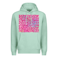 Seafoam pink leopard glitter Premium Hoodie - JahusDesignShop