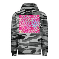 Slate Camo pink leopard glitter Premium Hoodie - JahusDesignShop