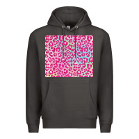Smoke pink leopard glitter Premium Hoodie - JahusDesignShop