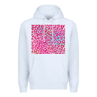 White pink leopard glitter Premium Hoodie - JahusDesignShop