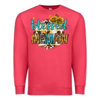 Cardinal blessed memaw with sunflowers Premium Sweatshirt - texasbilliewilder