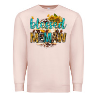 Pale Pink blessed memaw with sunflowers Premium Sweatshirt - texasbilliewilder