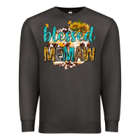 Smoke blessed memaw with sunflowers Premium Sweatshirt - texasbilliewilder