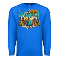 True Royal blessed memaw with sunflowers Premium Sweatshirt - texasbilliewilder