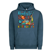 Pigment Midnight Navy ready to rock kindergarten Urban Hoodie - JahusDesignShop