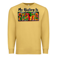 Antique Gold my history is strong Premium Sweatshirt - Zillion Design Studio