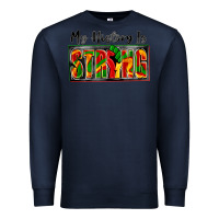Navy my history is strong Premium Sweatshirt - Zillion Design Studio