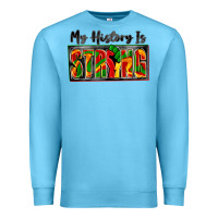 Ocean Blue my history is strong Premium Sweatshirt - Zillion Design Studio
