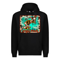 Black Sagittarius turquoise cowhide Premium Hoodie - RanaPortraitStore