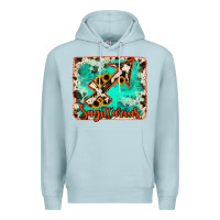 Blue Mist Sagittarius turquoise cowhide Premium Hoodie - RanaPortraitStore