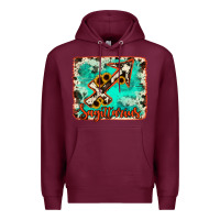 Burgundy Sagittarius turquoise cowhide Premium Hoodie - RanaPortraitStore