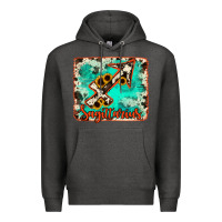 Charcoal Heather Sagittarius turquoise cowhide Premium Hoodie - RanaPortraitStore