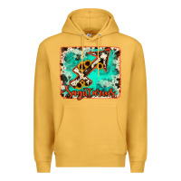 Mustard Sagittarius turquoise cowhide Premium Hoodie - RanaPortraitStore