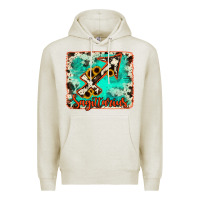 Oatmeal Heather Sagittarius turquoise cowhide Premium Hoodie - RanaPortraitStore