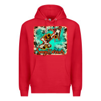 Red Sagittarius turquoise cowhide Premium Hoodie - RanaPortraitStore