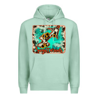 Seafoam Sagittarius turquoise cowhide Premium Hoodie - RanaPortraitStore