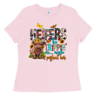 Bubblegum Pink heifers be trippin ok maybe i pushed her Ladies Tee - BarkalooDesign