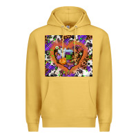 Antique Gold halloween heart Premium Hoodie - AdoDesignShop