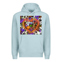 Blue Mist halloween heart Premium Hoodie - AdoDesignShop