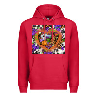 Cardinal halloween heart Premium Hoodie - AdoDesignShop