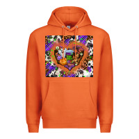 Carrot halloween heart Premium Hoodie - AdoDesignShop