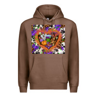 Chestnut halloween heart Premium Hoodie - AdoDesignShop