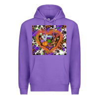 Purple halloween heart Premium Hoodie - AdoDesignShop