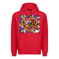 Red halloween heart Premium Hoodie - AdoDesignShop