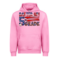 Fuchsia Pink batter up 5th grade Urban Hoodie - JahusDesignShop