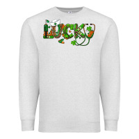 Oatmeal Heather st patricks day lucky nurse Premium Sweatshirt - RanaPortraitStore