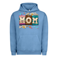 Pigment Pebble Blue daisy mom Urban Hoodie - AdoDesignShop