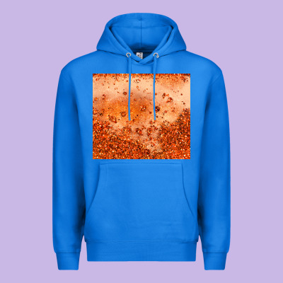 Orange Glitter Tumbler Premium Hoodie Designed By Jahusdesignshop