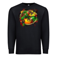 Black juneteenth lips Premium Sweatshirt - Zillion Design Studio