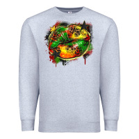 Heather Grey juneteenth lips Premium Sweatshirt - Zillion Design Studio