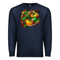 Navy juneteenth lips Premium Sweatshirt - Zillion Design Studio